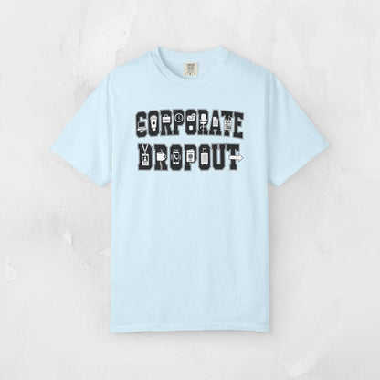 Corporate Dropout Icon Graphic Tee | Collegiate Graphic Shirt