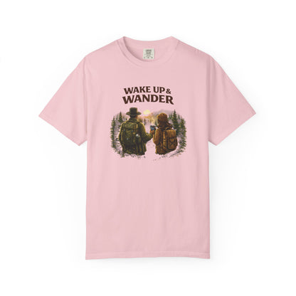 Wake Up & Wander T-Shirt — Adventure Hiking Graphic Tee