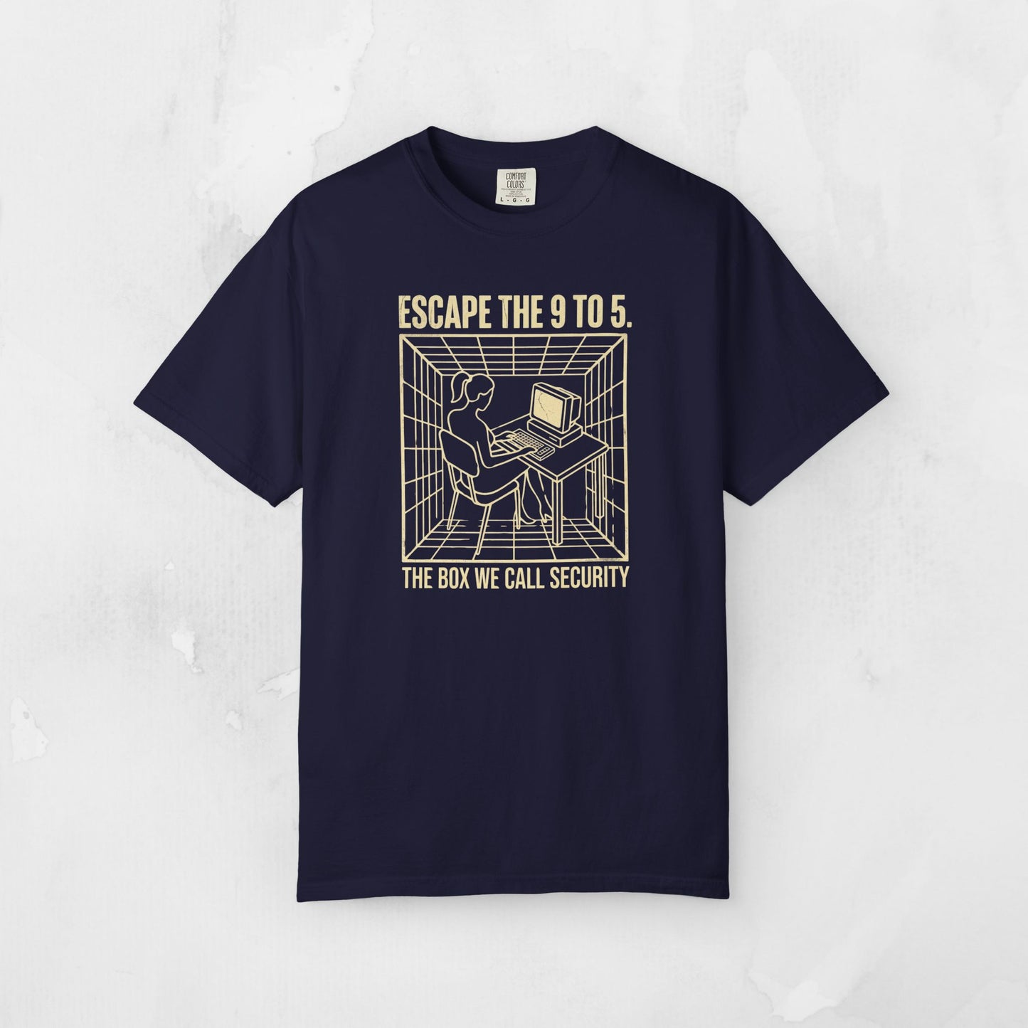 Escape the 9 to 5 T-Shirt — Retro Office Escape Graphic Tee