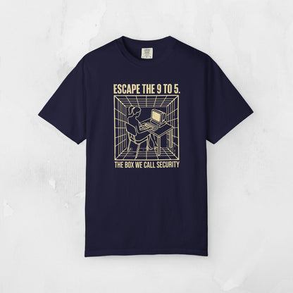 Escape the 9 to 5 T-Shirt — Retro Office Escape Graphic Tee