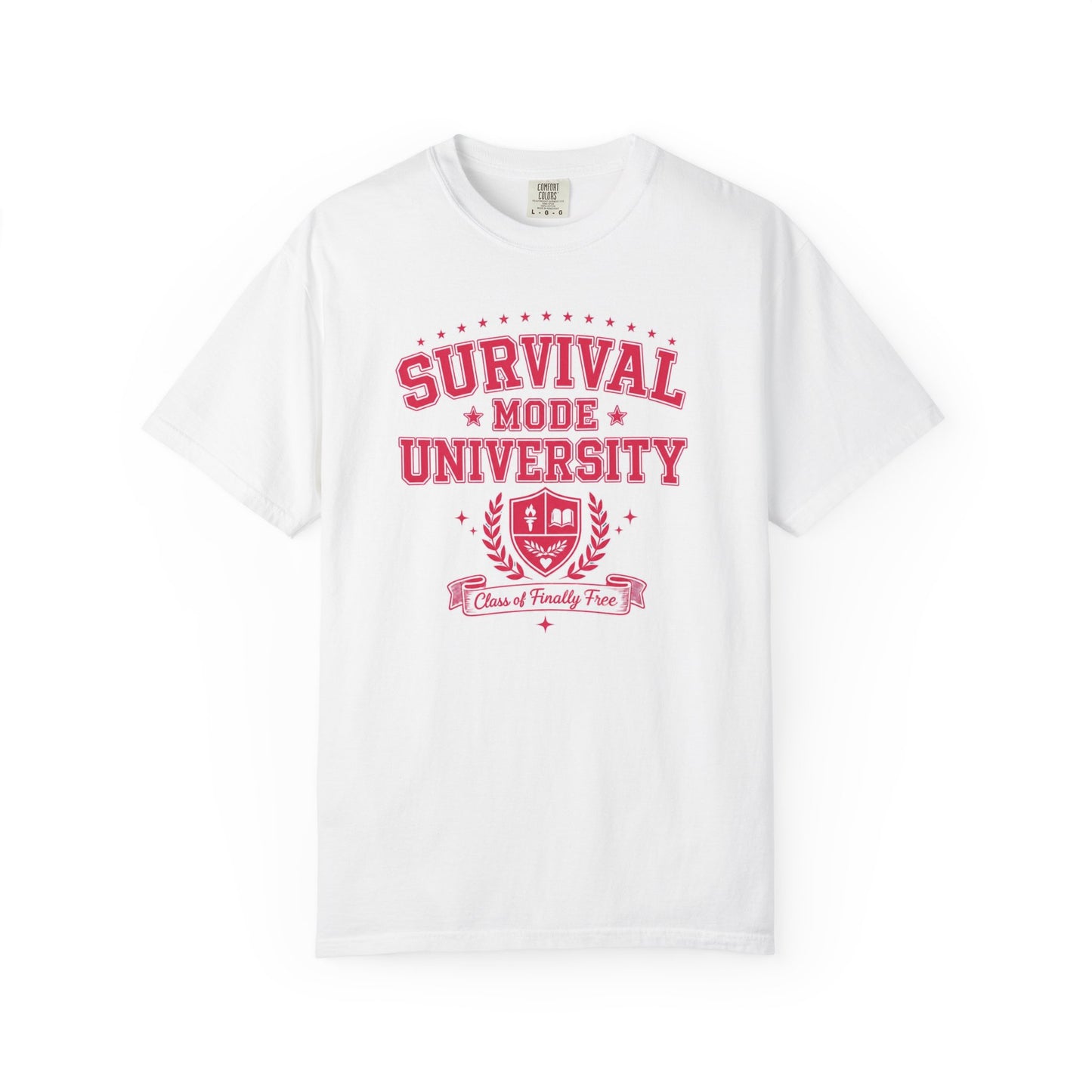 Survival Mode University Graphic Tee | Class of Finally Free