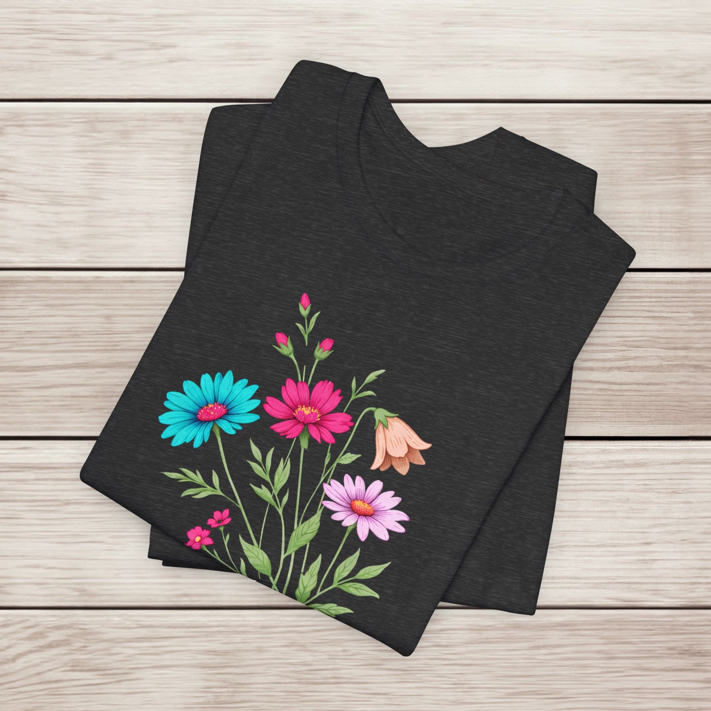 Floral 'Pause. Breathe. Bloom.' Tee