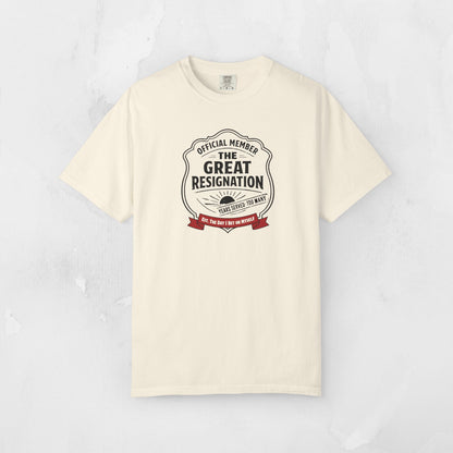 Official Member: The Great Resignation | Vintage Badge Graphic Tee