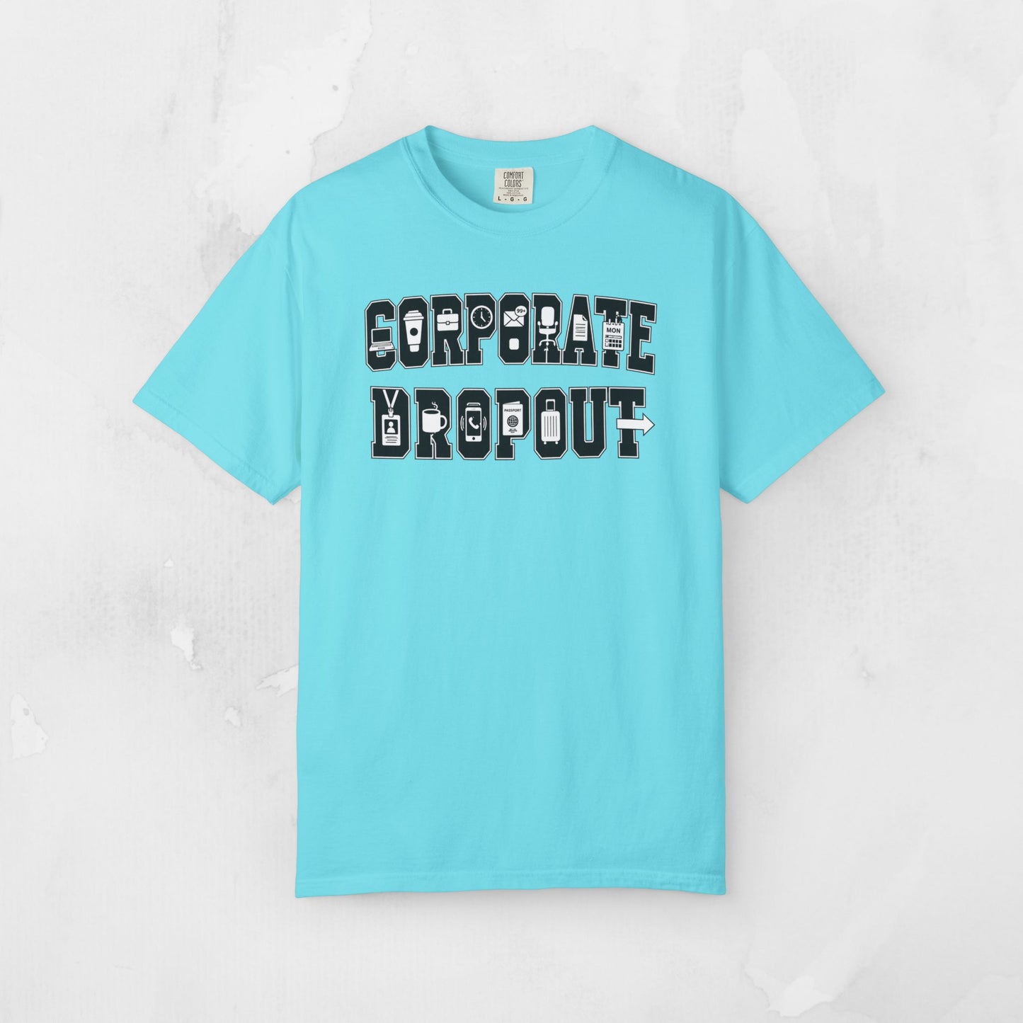 Corporate Dropout Icon Graphic Tee | Collegiate Graphic Shirt