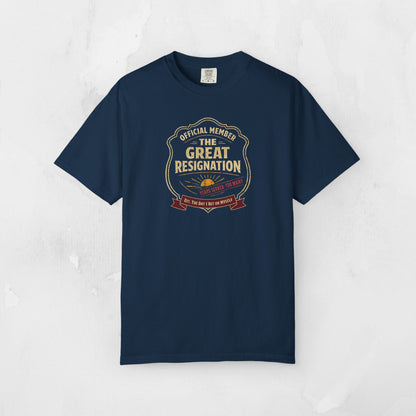 Official Member: The Great Resignation | Vintage Badge Graphic Tee