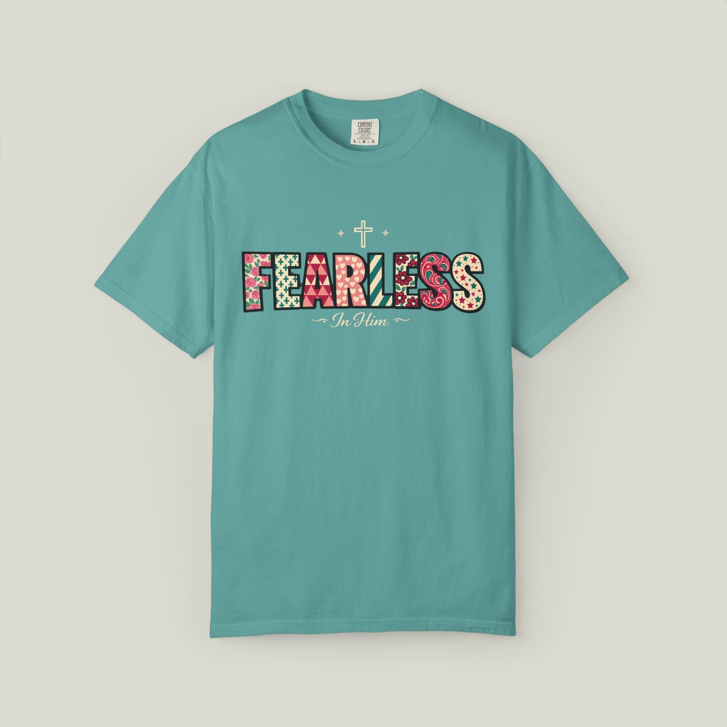 Fearless T-Shirt - Faith-Based Word Art Tee for Christian Entrepreneurs