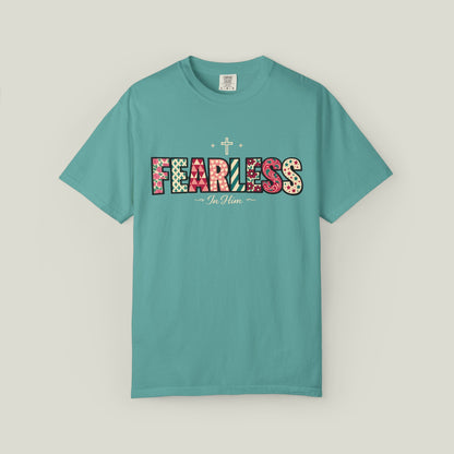 Fearless T-Shirt - Faith-Based Word Art Tee for Christian Entrepreneurs