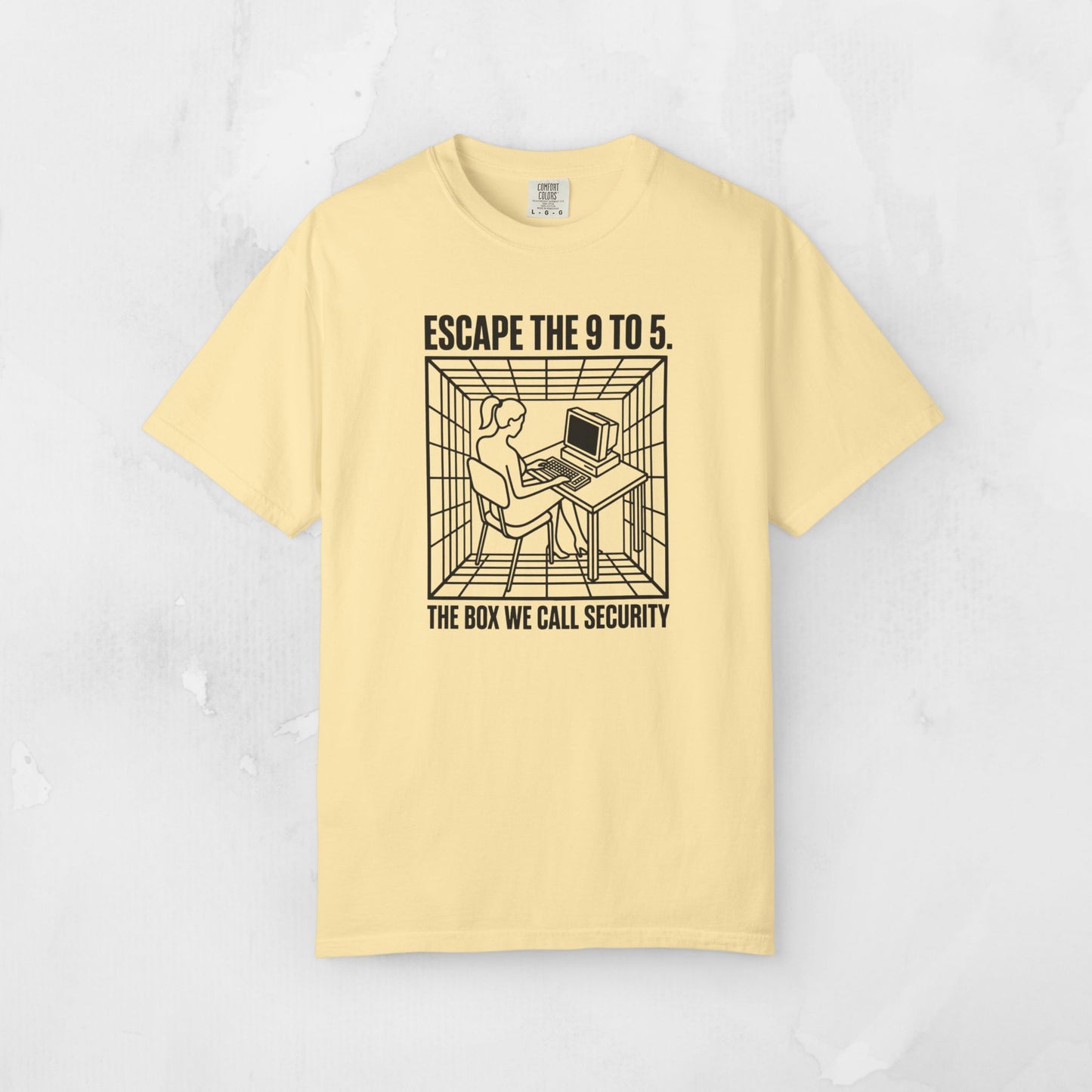 Escape the 9 to 5 T-Shirt — Retro Office Escape Graphic Tee