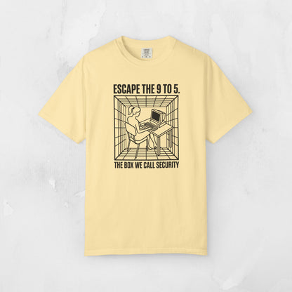 Escape the 9 to 5 T-Shirt — Retro Office Escape Graphic Tee
