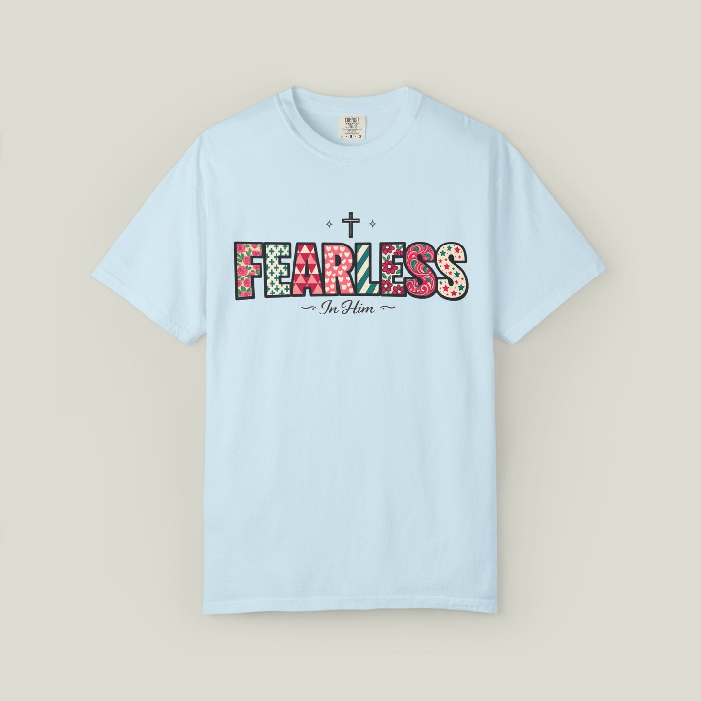 Fearless T-Shirt - Faith-Based Word Art Tee for Christian Entrepreneurs