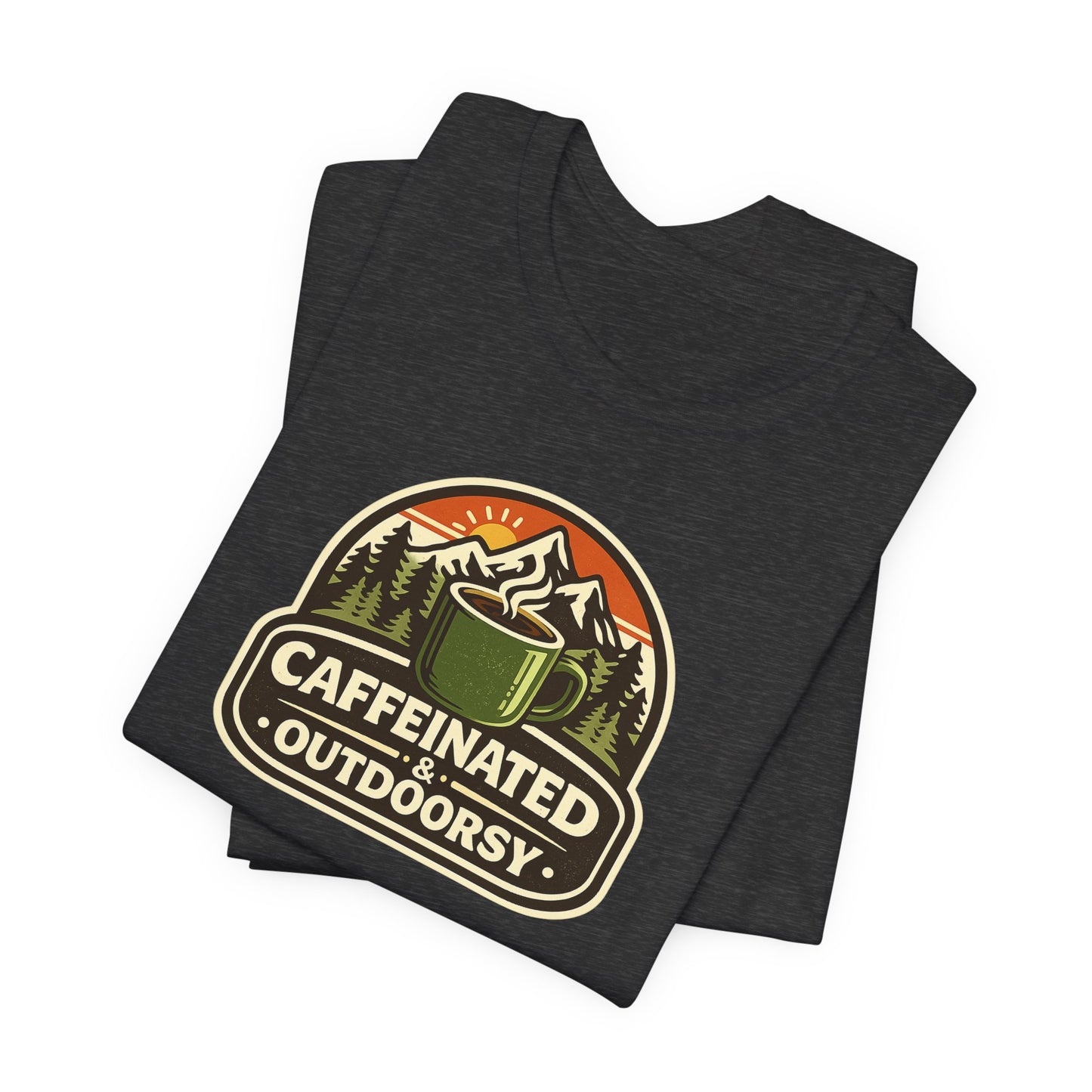 Caffeinated & Outdoorsy Unisex Tee