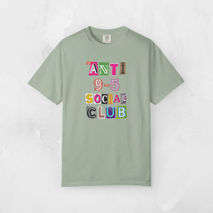 The Anti 9-5 Social Club Tee | Retro Graphic T-Shirt for Women