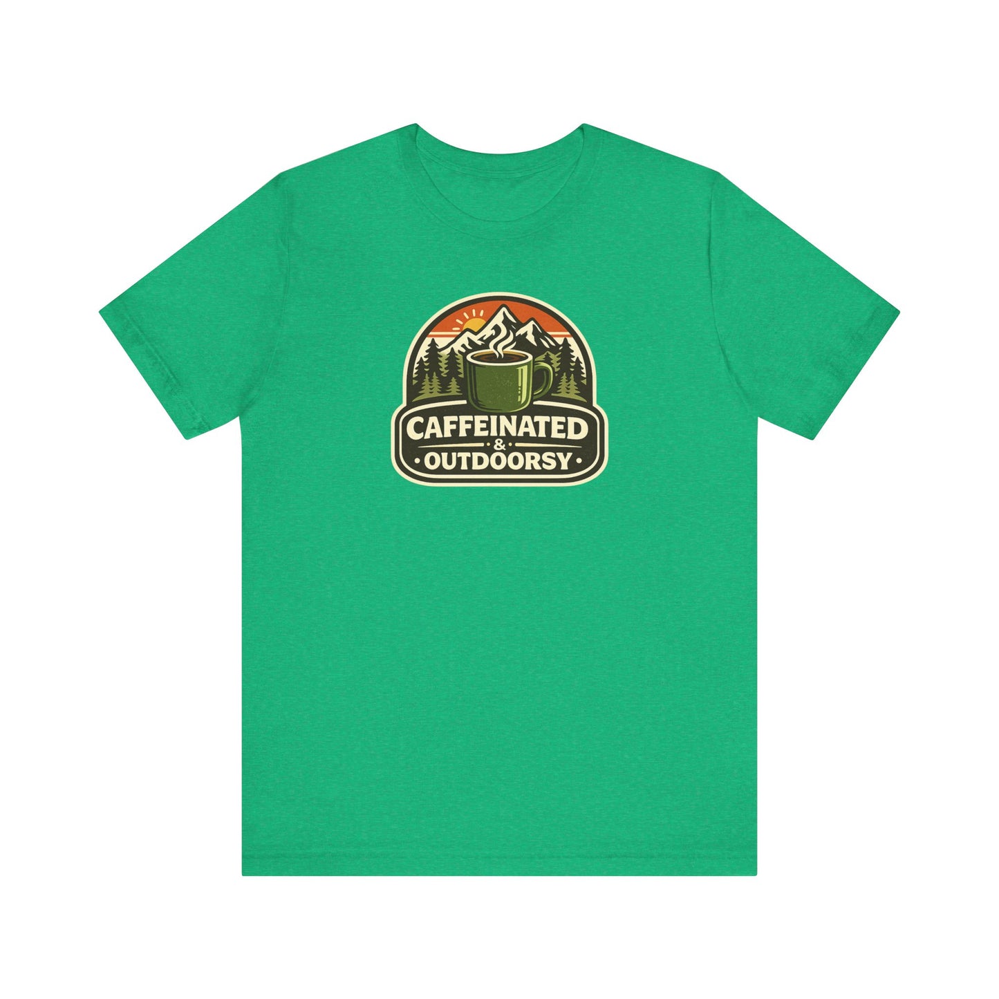 Caffeinated & Outdoorsy Unisex Tee