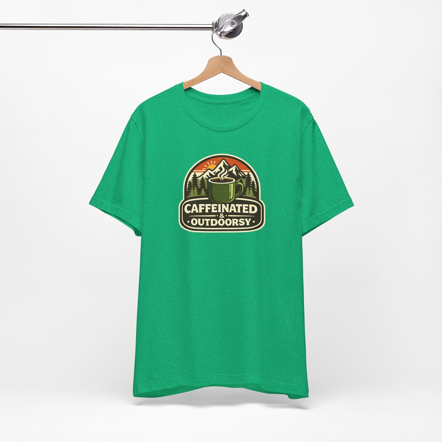 Caffeinated & Outdoorsy Unisex Tee