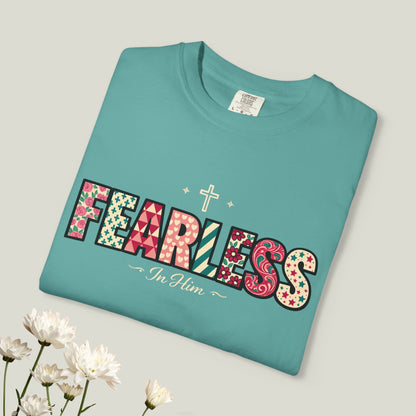 Fearless T-Shirt - Faith-Based Word Art Tee for Christian Entrepreneurs