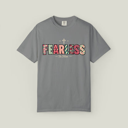 Fearless T-Shirt - Faith-Based Word Art Tee for Christian Entrepreneurs