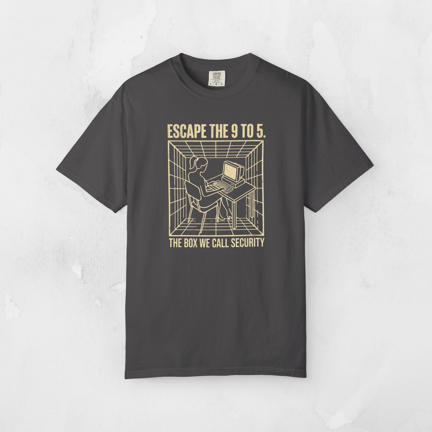 Escape the 9 to 5 T-Shirt — Retro Office Escape Graphic Tee
