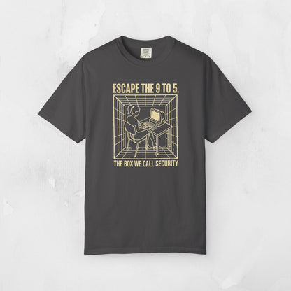Escape the 9 to 5 T-Shirt — Retro Office Escape Graphic Tee