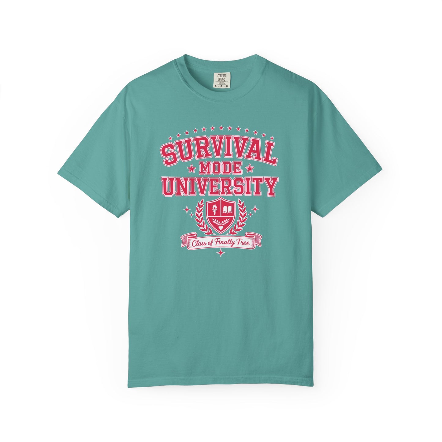 Survival Mode University Graphic Tee | Class of Finally Free