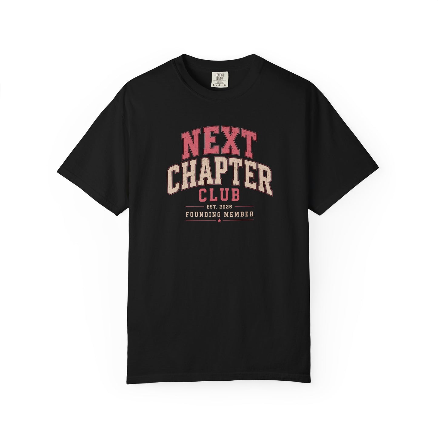 Next Chapter Club – Founding Member EST. 2026 | Vintage Collegiate Graphic Tee