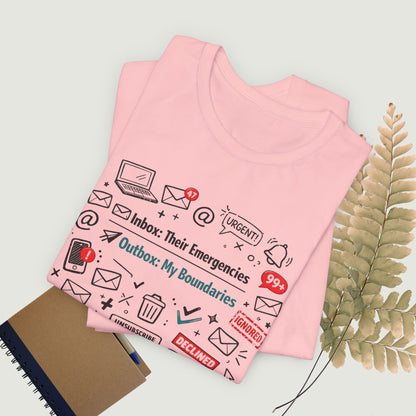Their Emergencies My Boundaries T-Shirt - Digital Detox Tee for Women