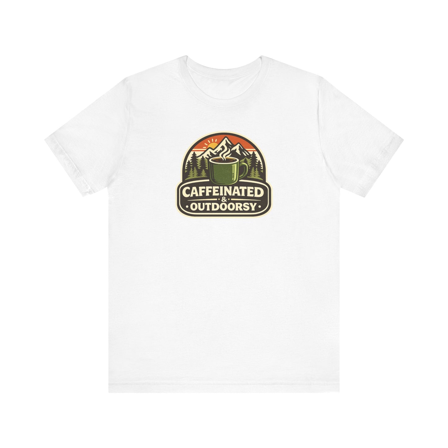 Caffeinated & Outdoorsy Unisex Tee