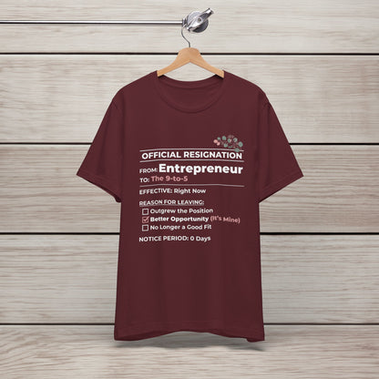 Official Resignation Tee