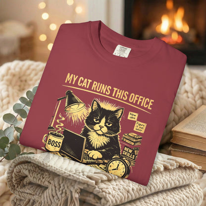 My Cat Runs This Office, I Just Pay The Bills - Graphic Tee