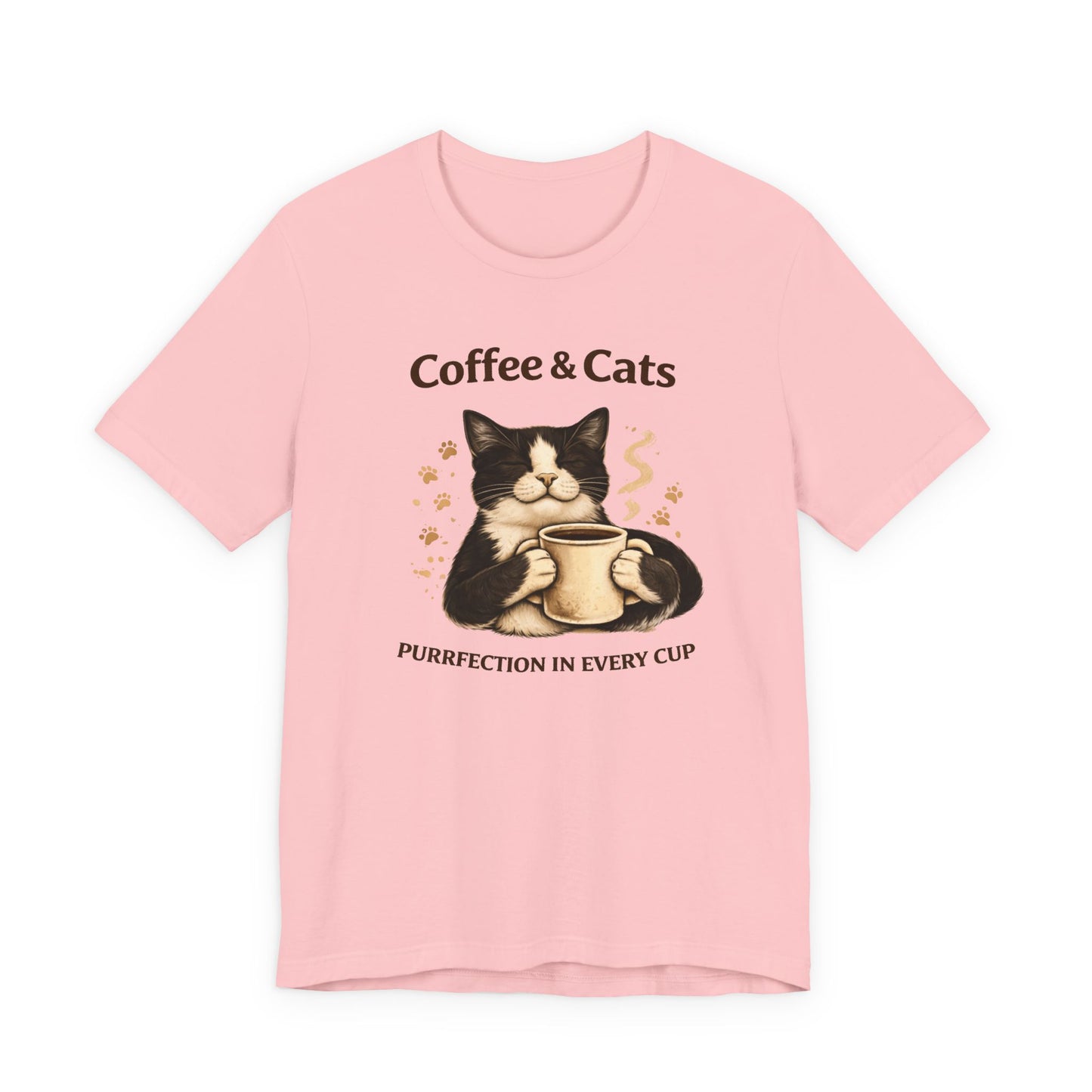 Coffee & Cats, Purrfection in Every Cup T-Shirt