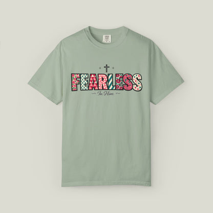 Fearless T-Shirt - Faith-Based Word Art Tee for Christian Entrepreneurs