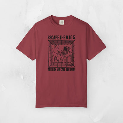 Escape the 9 to 5 T-Shirt — Retro Office Escape Graphic Tee