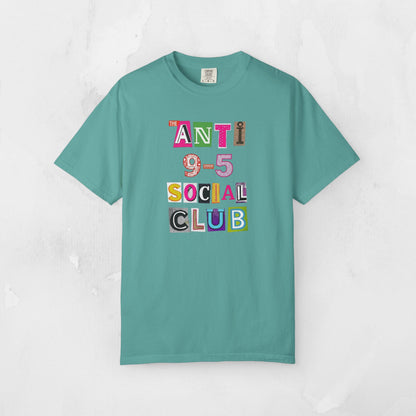 The Anti 9-5 Social Club Tee | Retro Graphic T-Shirt for Women