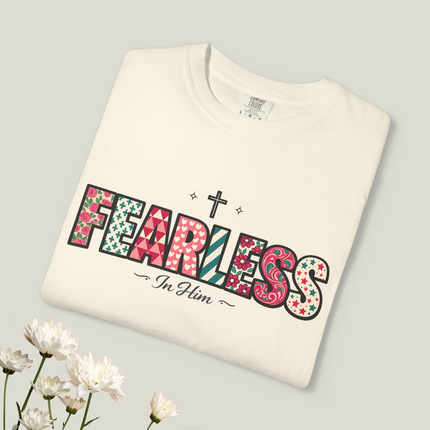 Fearless T-Shirt - Faith-Based Word Art Tee for Christian Entrepreneurs