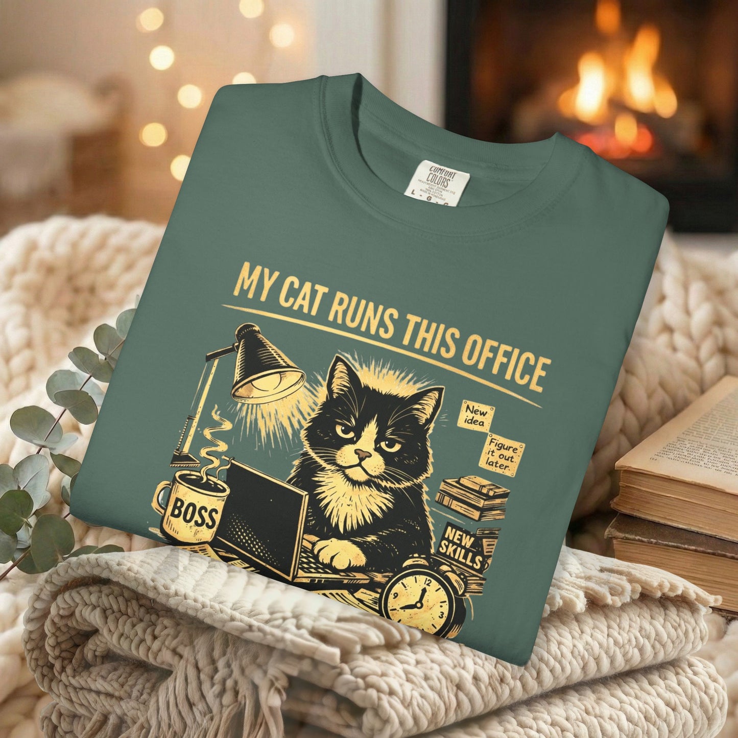 My Cat Runs This Office, I Just Pay The Bills - Graphic Tee