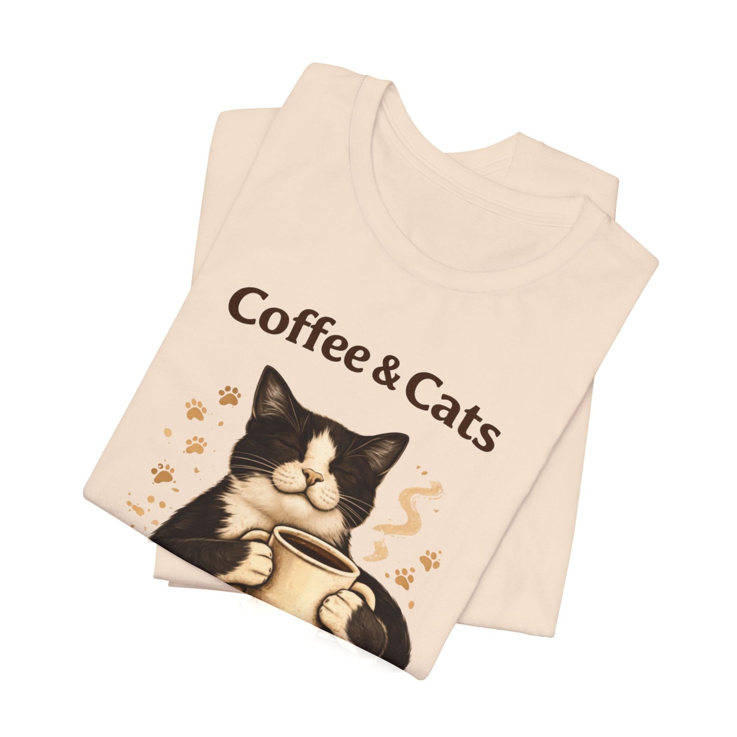 Coffee & Cats, Purrfection in Every Cup T-Shirt