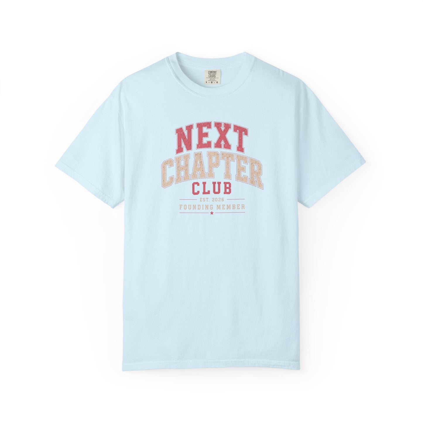 Next Chapter Club – Founding Member EST. 2026 | Vintage Collegiate Graphic Tee