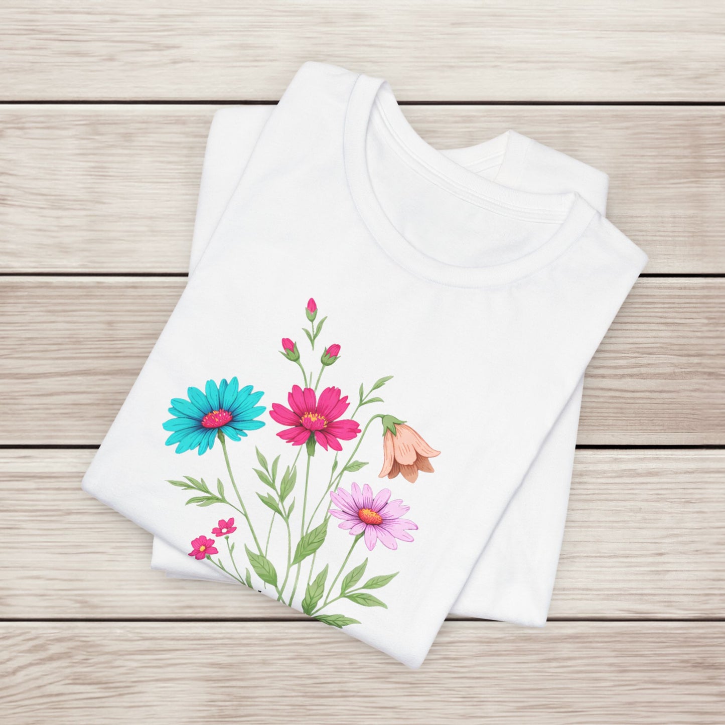 Floral 'Pause. Breathe. Bloom.' Tee