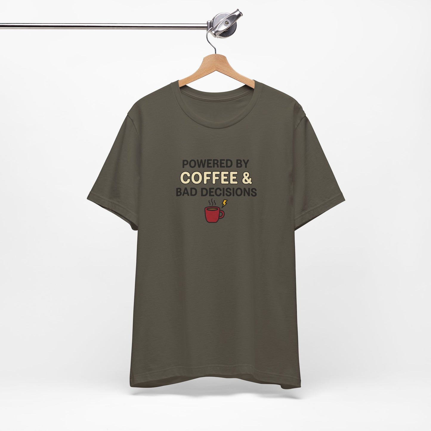 Powered By Coffee & Bad Decisions Unisex Tee