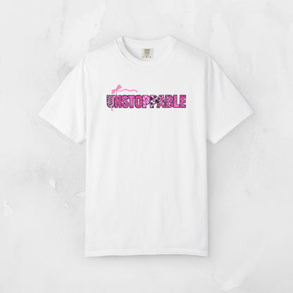 Unstoppable T-Shirt - Animal Print Word Art Tee for Women Entrepreneurs