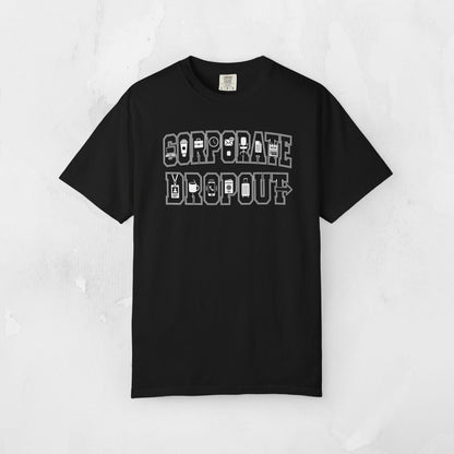 Corporate Dropout Icon Graphic Tee | Collegiate Graphic Shirt