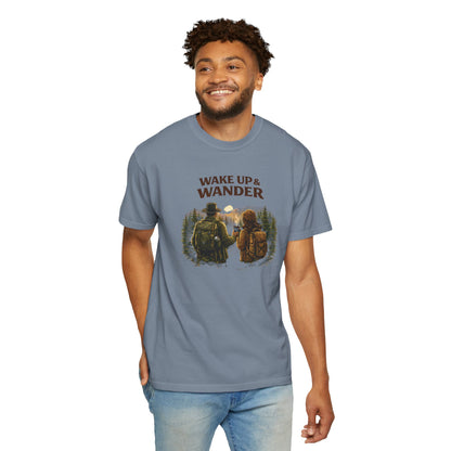 Wake Up & Wander T-Shirt — Adventure Hiking Graphic Tee
