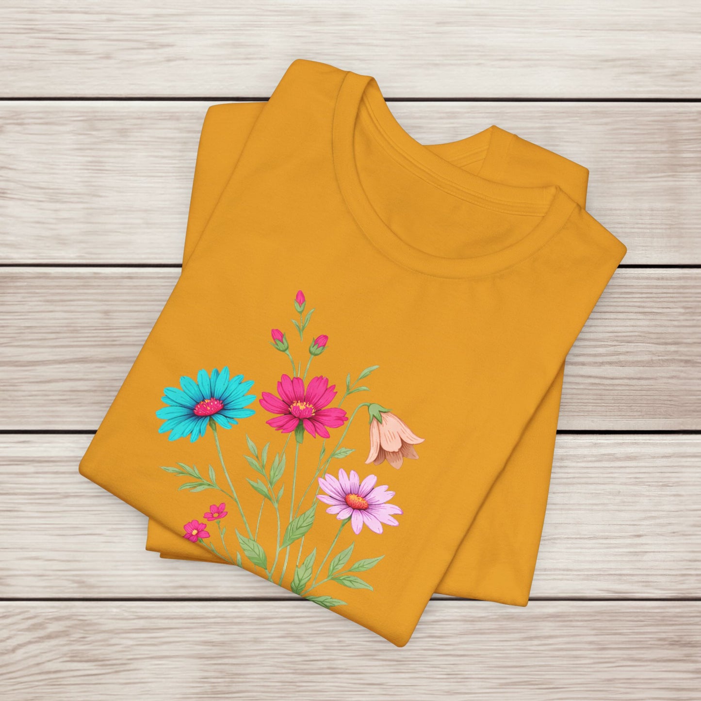 Floral 'Pause. Breathe. Bloom.' Tee