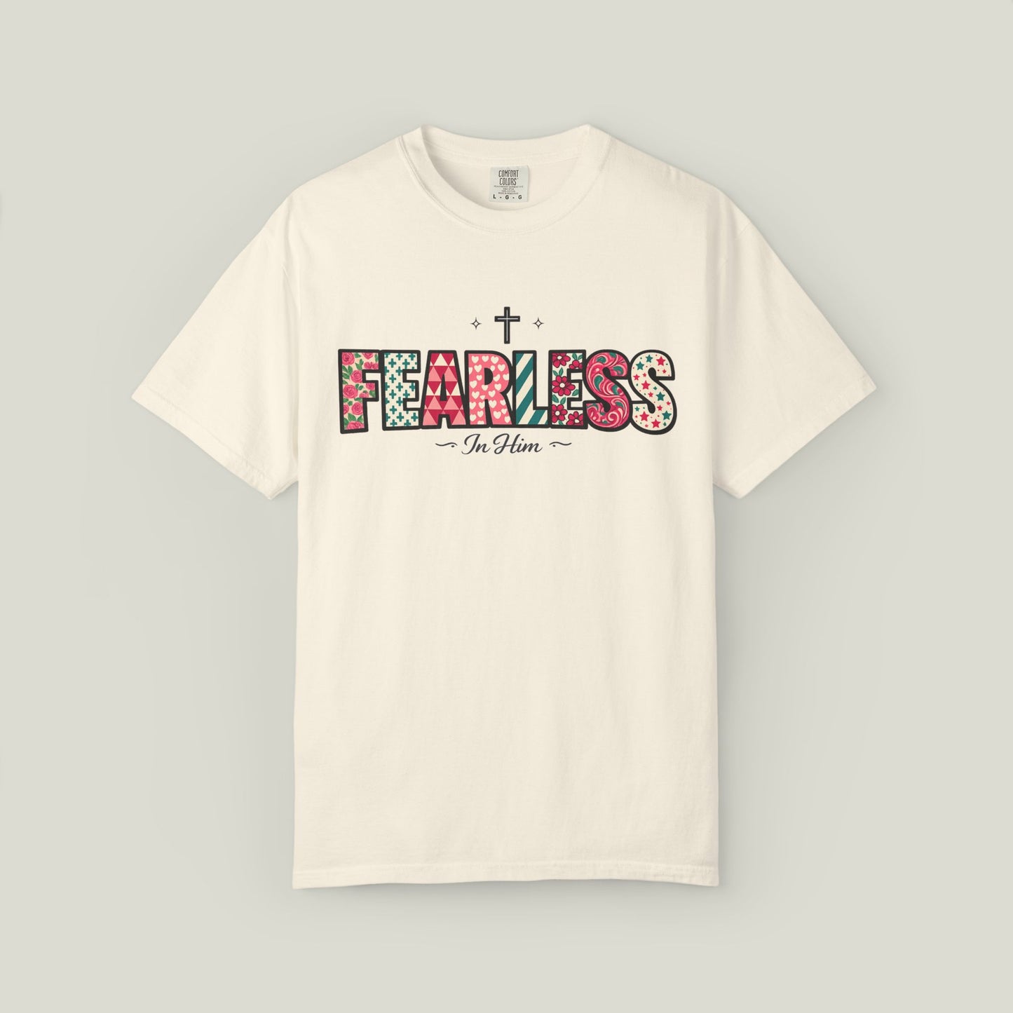 Fearless T-Shirt - Faith-Based Word Art Tee for Christian Entrepreneurs