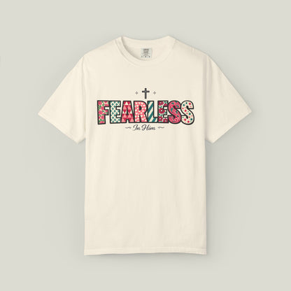 Fearless T-Shirt - Faith-Based Word Art Tee for Christian Entrepreneurs