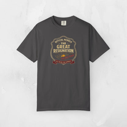 Official Member: The Great Resignation | Vintage Badge Graphic Tee